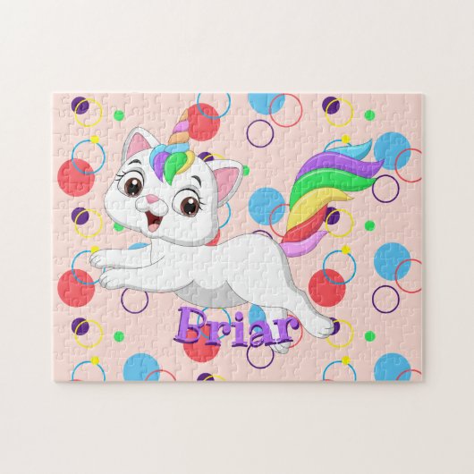 子供の名前ハッピーキットコーンパズル学の活動 ジグソーパズル (横)