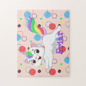 子供の名前ハッピーキットコーンパズル学の活動 ジグソーパズル (縦)