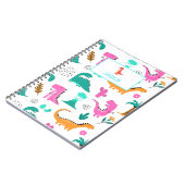 子供の名前リュックサック恐竜新学期 ノートブック (左側)