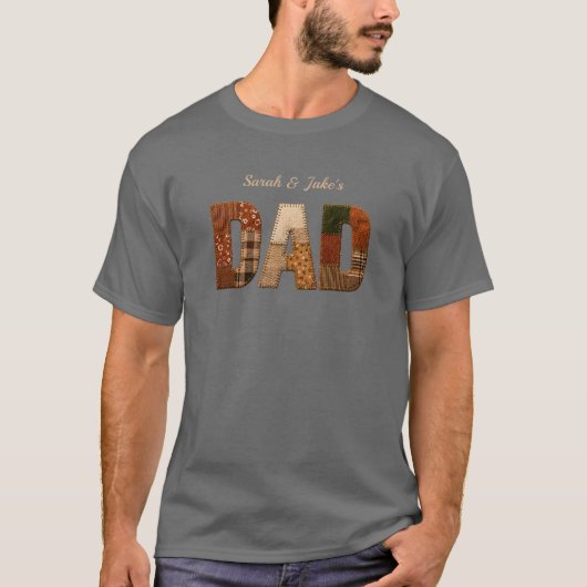 子供の名前入りカスタムパパTシャツ Tシャツ (正面)
