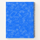 子供の名前入りビデオゲームコントローラーゲームパッド ノートブック (裏面)