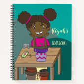 子供の名前入り手書きノートブック ノートブック (正面)