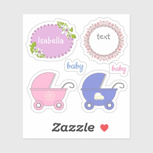 子供の名前入り、子供、ヴィンテージ、レトロ、子供 シール (シート)