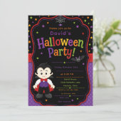 子供の吸血鬼ハロウィンパーティー 招待状 (スタンド正面)