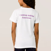 子供の喘息の認識度のワイシャツ Tシャツ (裏面)