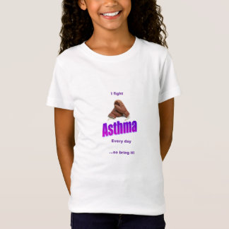 子供の喘息の認識度のワイシャツ Tシャツ