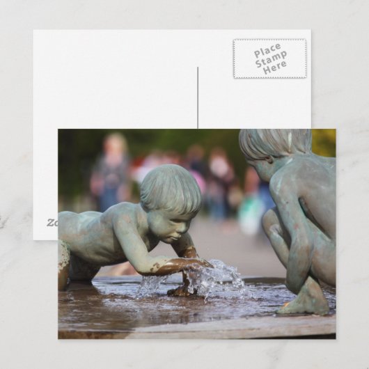 子供の噴水 ポストカード (正面/裏面)