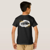 子供の基本的なHanes Tagless ComfortSoft®のTシャツ Tシャツ (裏面フル)
