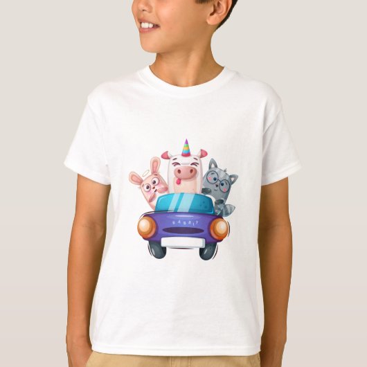 子供の基本Tシャツ:毎日の衣服に最適 Tシャツ (正面)