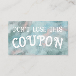 子供の報酬クーポン 名刺