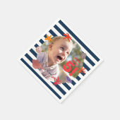 子供の夏のセーラーの誕生日パーティー スタンダードカクテルナプキン (角)