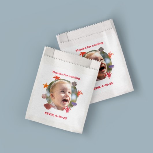 子供の夏のセーラーの誕生日パーティー フェイバーバッグ