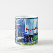 子供の大きい装備の貨物トラックの飲むマグ コーヒーマグカップ (中央)