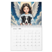 子供の天使と可愛い動物。2024 カレンダー (1月 2026)