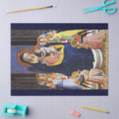 子供の天使と聖人のクリスマスを持つヴァージン 薄葉紙 (クラフト)