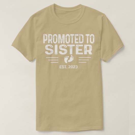 子供の妊娠が妹Est 2023に昇格を明らかにする Tシャツ (デザイン正面)