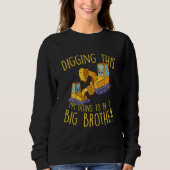 子供の妊娠の発表私は大きくなる スウェットシャツ (正面)