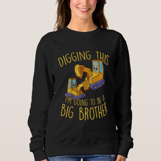 子供の妊娠の発表私は大きくなる スウェットシャツ (正面)