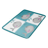 子供の子供のクジラの浴室の敷物のマットの家の装飾 バスマット (アングル)