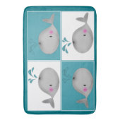 子供の子供のクジラの浴室の敷物のマットの家の装飾 バスマット (正面縦)