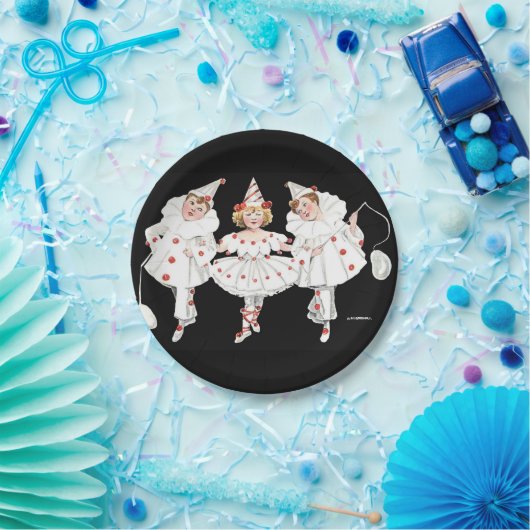 子供の子供ピエロピエロ誕生日プレート ペーパープレート (パーティー)