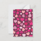 子供の学校教室の写真バレンタインデーカード ノートカード (裏面)