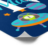 子供の宇宙ロケット船 ポスター (角)