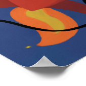 子供の宇宙船ロケットポスター ポスター (角)