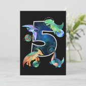 子供の宇宙飛行士 恐竜 5歳の誕生日 セーブザデート (スタンド正面)