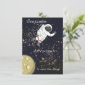 子供の宇宙飛行士 誕生日パーティー 招待状 (スタンド正面)