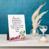 子供の守護天使イーゼル付き卓上プレート フォトプラーク (側面)