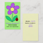 子供の安全カード コーリングカード (正面/裏面)