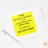 子供の安全シール スクエアシール (封筒)