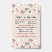 子供の安全緊急時の子供の写真の識別 バッジ (Back)