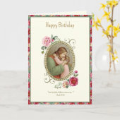 子供の宗教的な誕生日 イエス聖書 カード (黄色い花)