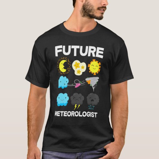子供の将来の気象予報 Tシャツ (正面)