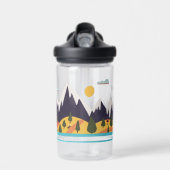 子供の山の風景と名前 ウォーターボトル (正面)