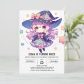 子供の幸せな魔法使いの誕生日 招待状 (スタンド正面)