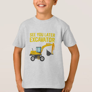 子供の幼児の掘削機の建築のワイシャツ Tシャツ