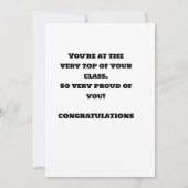 子供の幼稚園卒業カード サンキューカード (裏面)