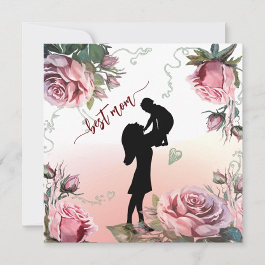 子供の広場を持つ母親 シーズンカード (正面)