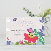 子供の庭のホームパーティー 招待状 (スタンド正面)