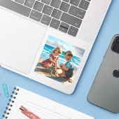 子供の建物サンドキャッスルオンビーチ シール (ノートパソコンとiPhone)