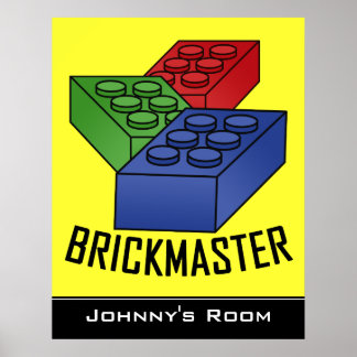 子供の建物ブロックのポスター ポスター