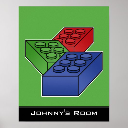 子供の建物ブロックのポスター ポスター (正面)