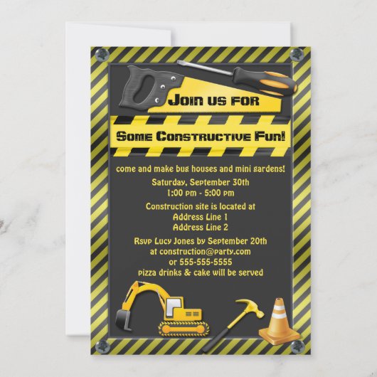 子供の建築誕生会 招待状 (裏面)