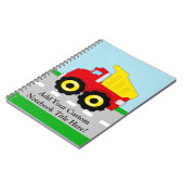 子供の建築Dumptruck ノートブック (左側)