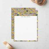 子供の建設トラック柄 子供用 ノートカード (正面/裏面インサイチュ)