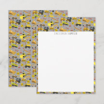 子供の建設トラック柄 子供用