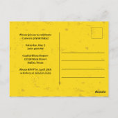 子供の建設車両カスタム誕生日パーティー ポストカード (裏面)